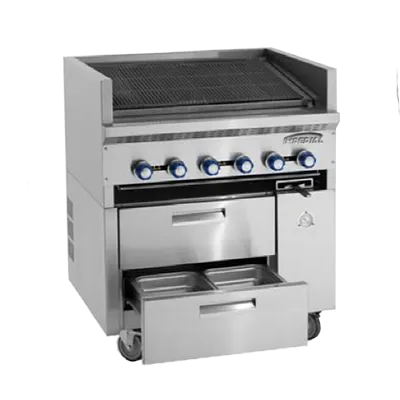 Imperial IR-36ABR-SC Restaurant Series Sizzle 'N Chill Range, gas, 36"