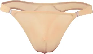 JEsilunmaMY Mens Ice Silk Bikini Briefs Low Waist Translucent Bulge Thong Underwear Breathable T-Back Sexy Panties Underpants