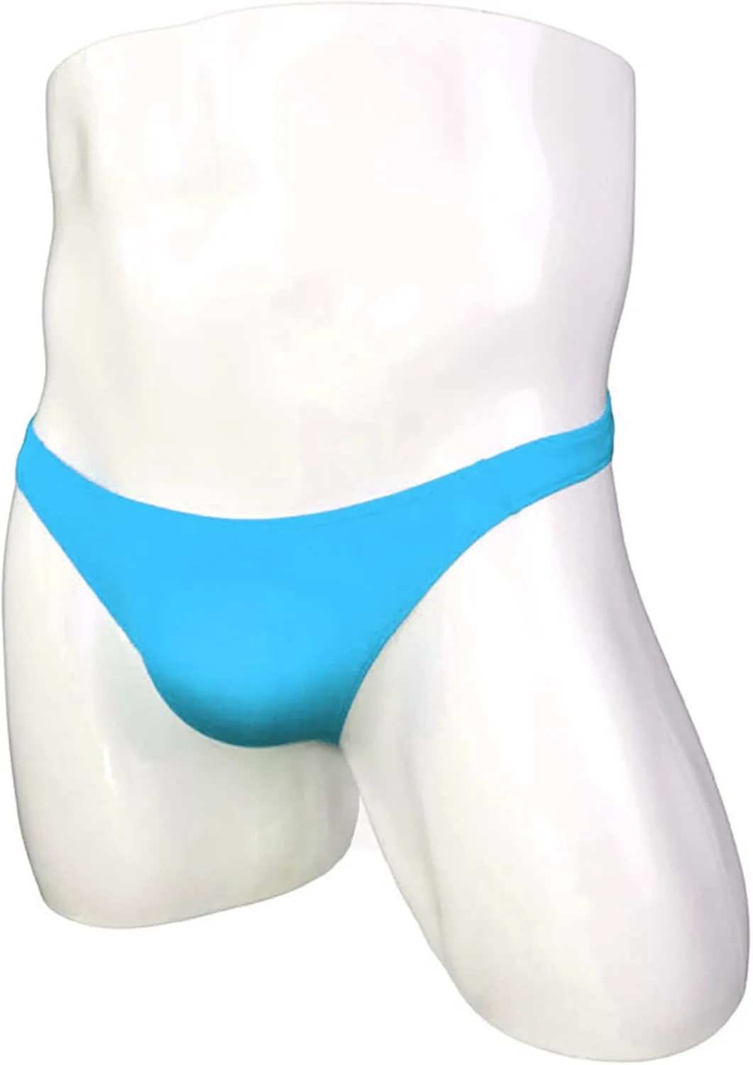JEsilunmaMY See Through Underwear for Men Ice Silk Low Rise Pouch Mini Bikini Briefs Solid Comfortable Underpants Swimwear