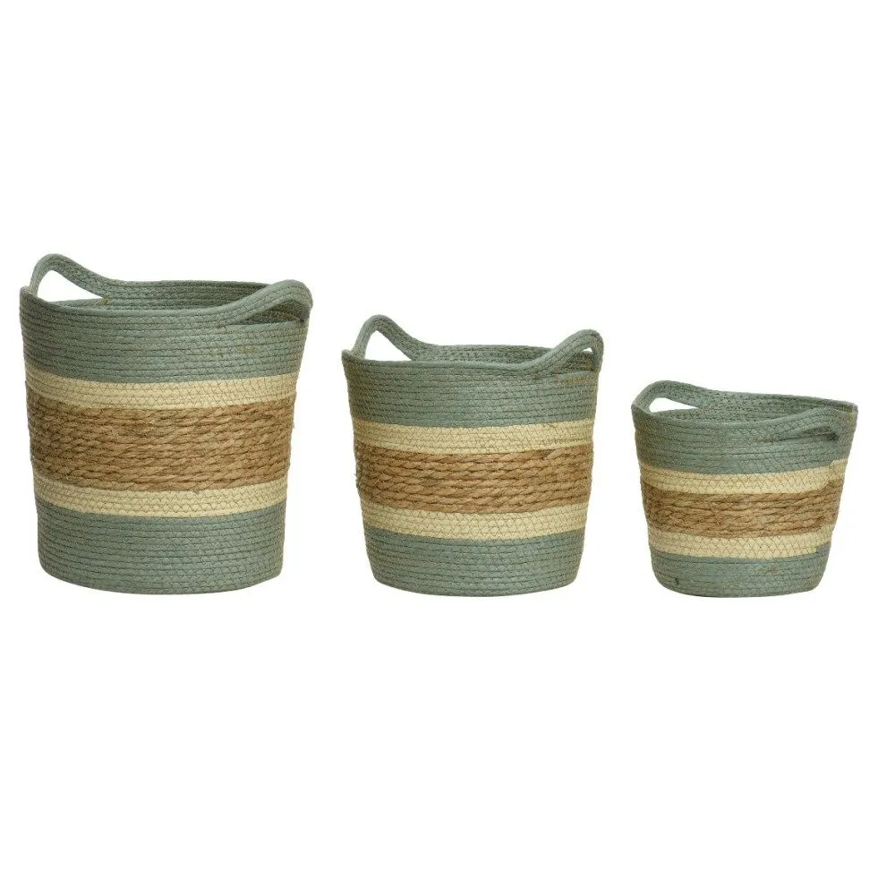 Kaemingk 26cm Round Rope Baskets
