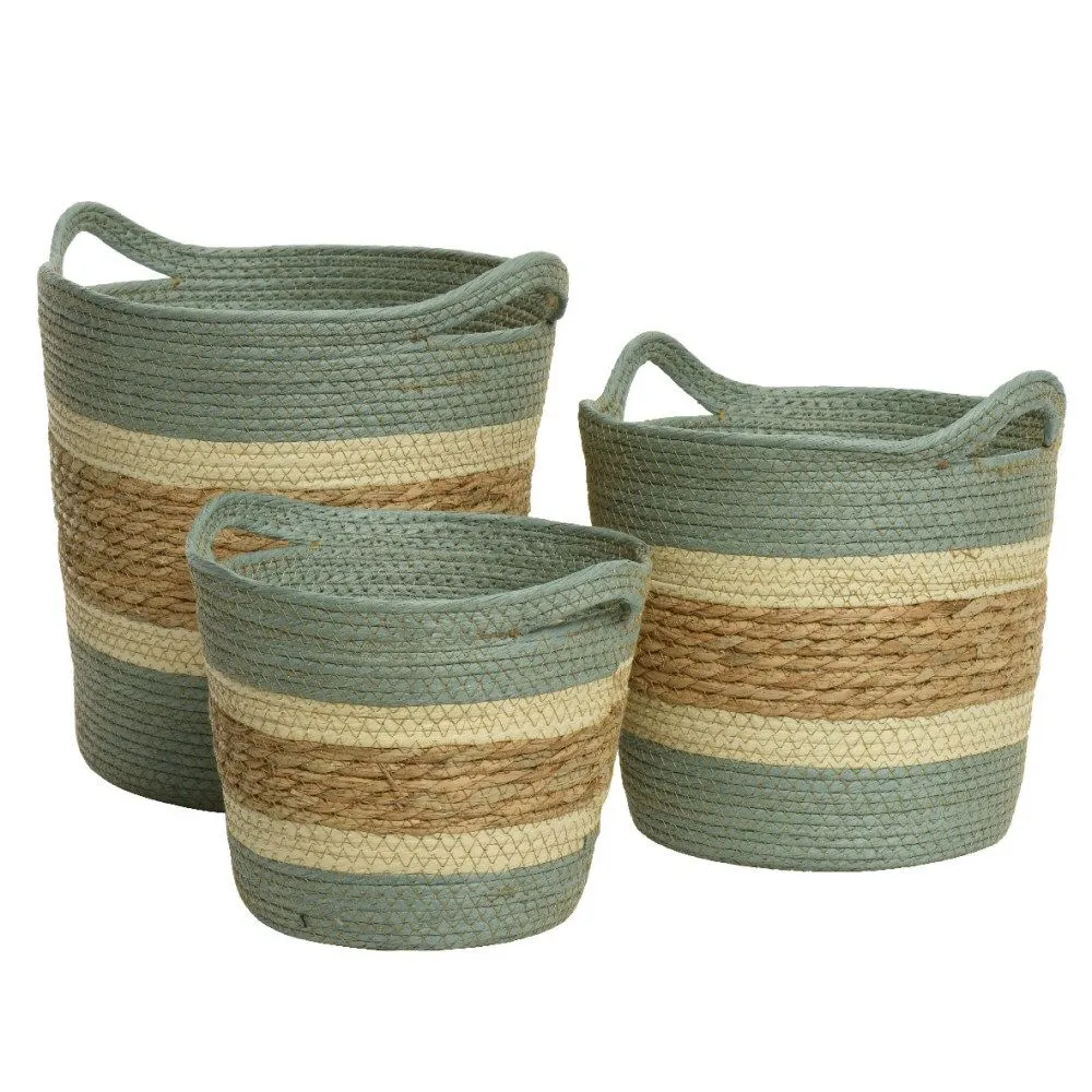 Kaemingk 26cm Round Rope Baskets