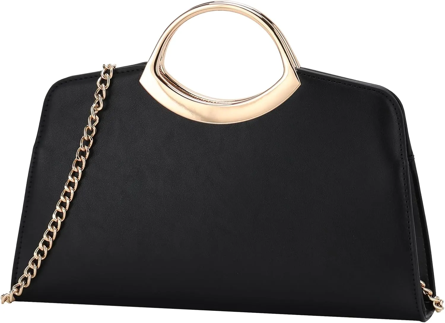 Kasqo Clutch Purse for Women,Fashion Vegan Leather Evening Bag Formal Handbag Crossbody Bag for Party Wedding Cocktail Prom