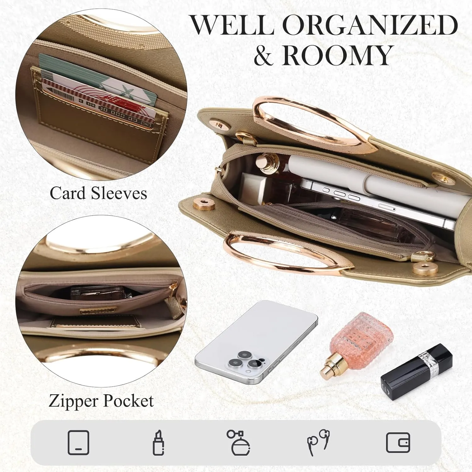 Kasqo Clutch Purse for Women,Fashion Vegan Leather Evening Bag Formal Handbag Crossbody Bag for Party Wedding Cocktail Prom