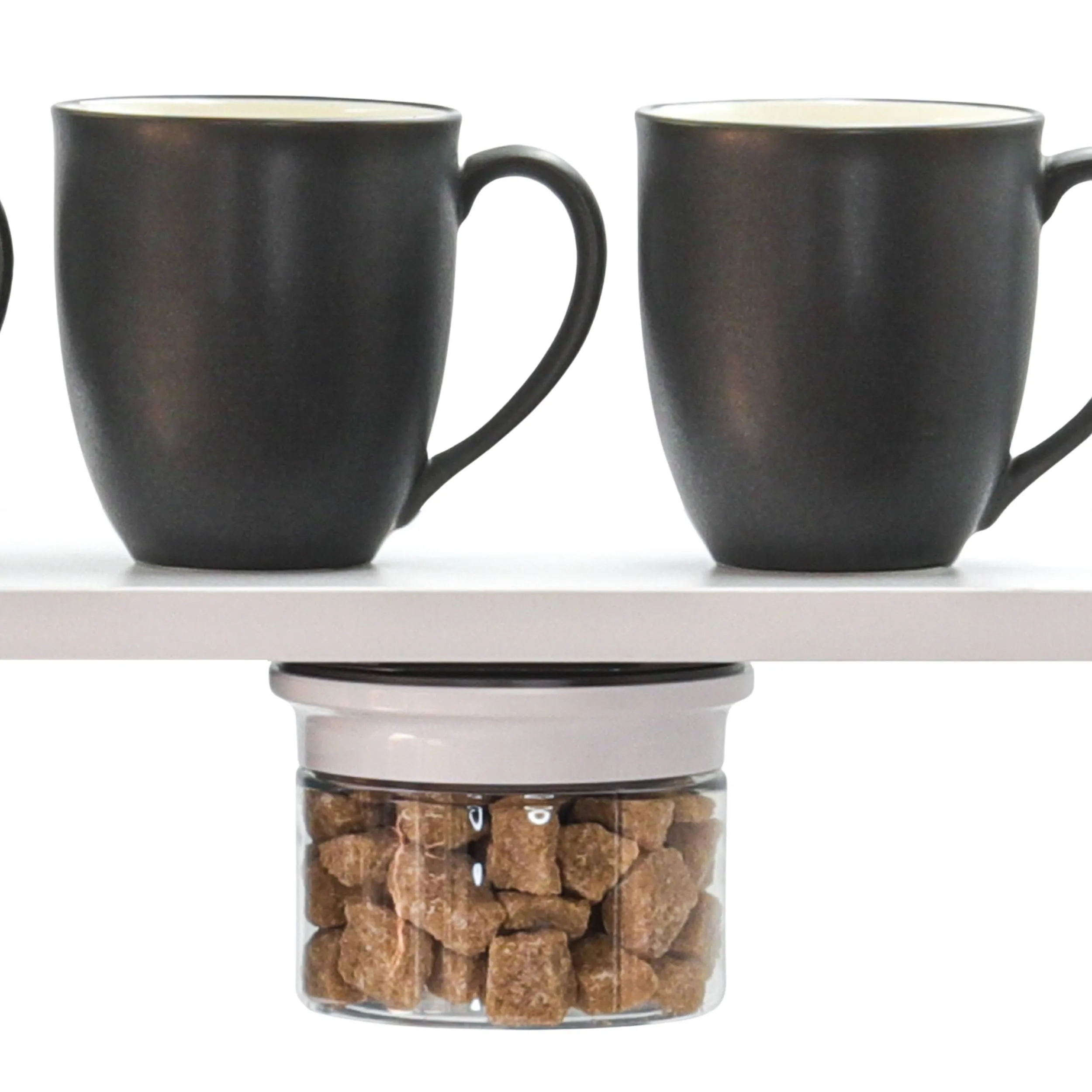 Kitchen Space Saving Stash Jars  Organizer for Cabinets