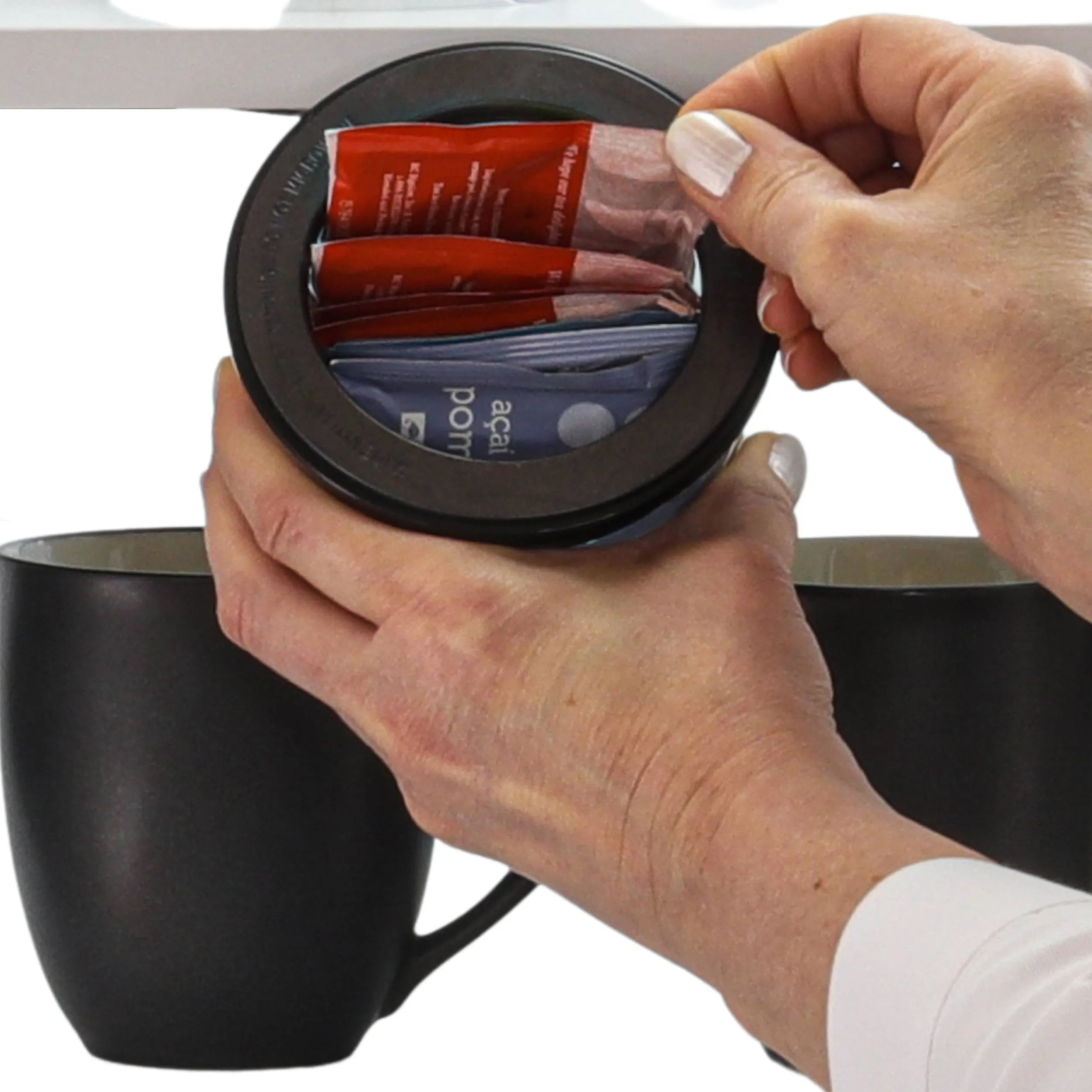 Kitchen Space Saving Stash Jars  Organizer for Cabinets