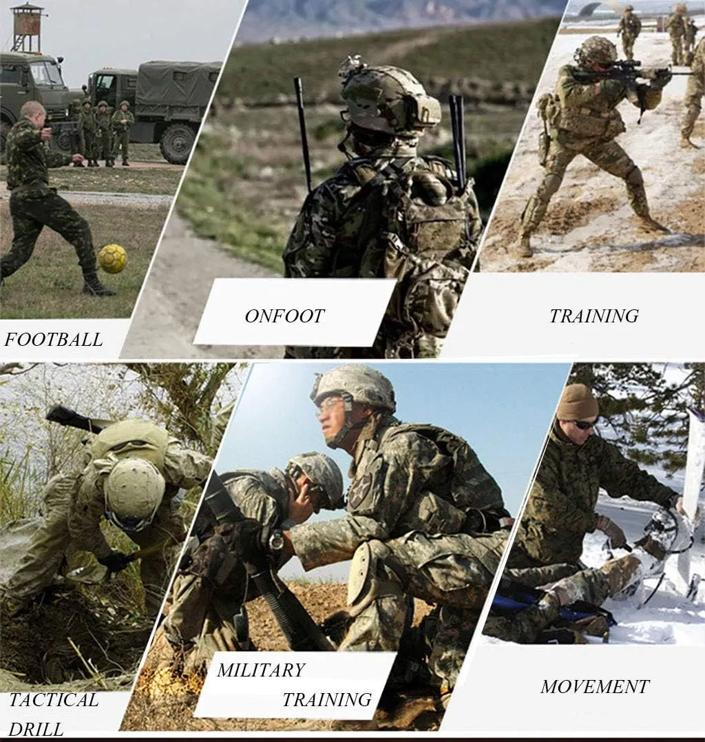 LANBAOSI Men's Tactical Jacket and Pants Military Hunting ACU Uniform 2PC Apparel Suit