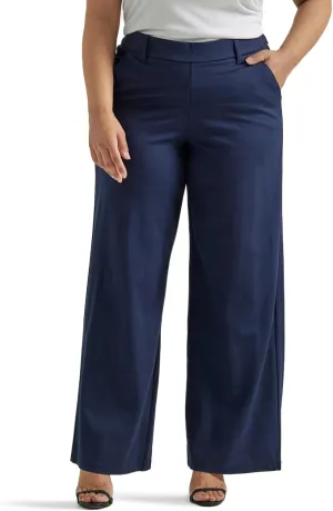Lee womens Plus Size Ultra Lux Comfort Any Wear Wide Leg Pant