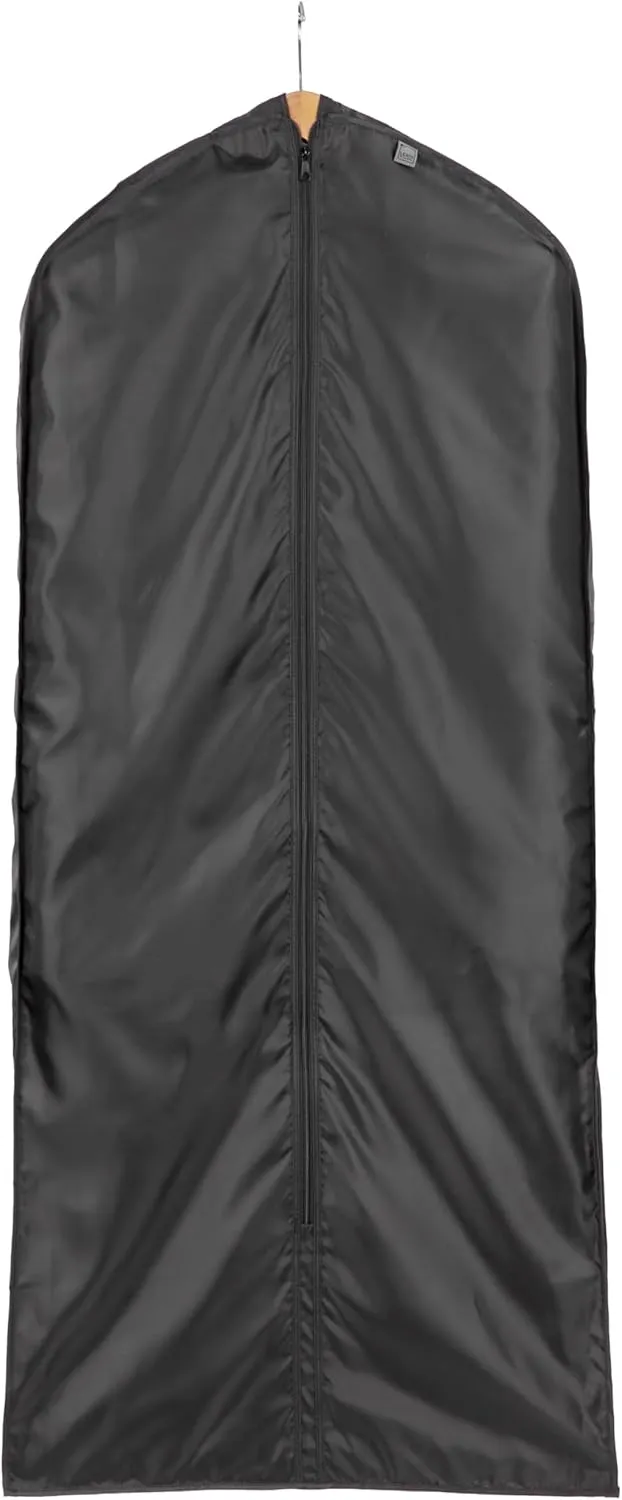 Lewis N. Clark Travel Garment Bag Cover for Airplane, Car, Everyday Use-Heavy-Duty, Lightweight, Water-Resistant, Perfect for Suits, Dresses, or Uniforms, 47 Length, Black, One Size