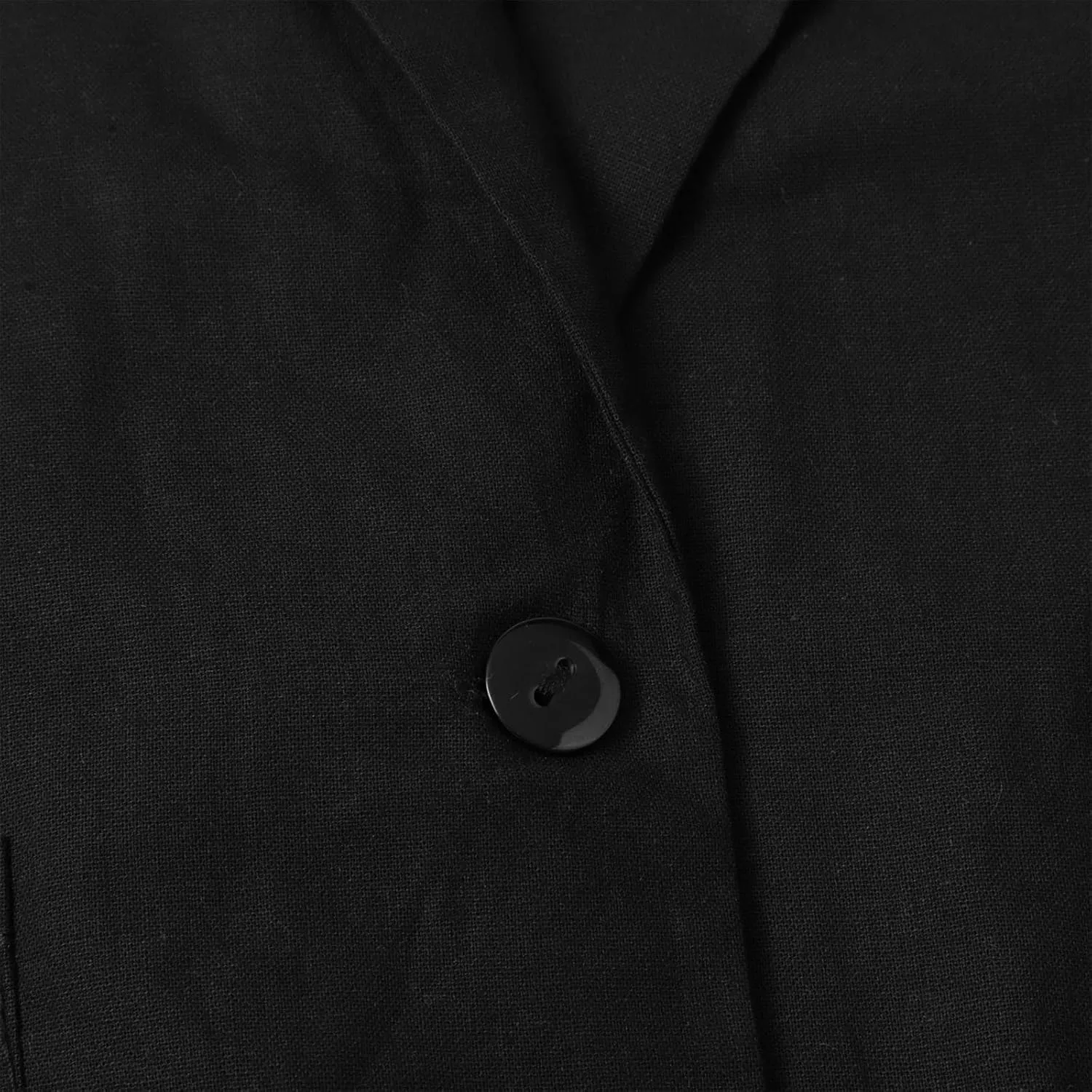 Linen Blazer Women 3/4 Sleeve Ruched Lined Suit Stretchy Lightweight Casual Dressy Work Summer Jackets with Pockets