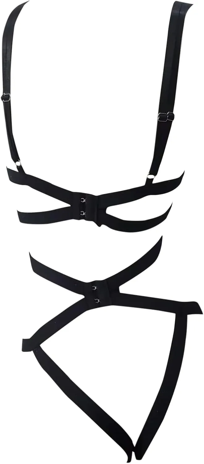Lingerie for Women Plus Size Naughty for Sex Camisole with Shorts Bralette, Mini Skirt with G-String Push