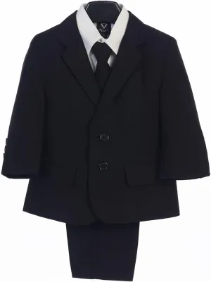 Lito Children's Wear 5 Piece Boys Suit with Clear Garment Bag