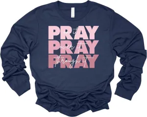 Love in Faith | Pray On It | Christian T-Shirts for Women | Faith-Based Apparel | Christian Gifts