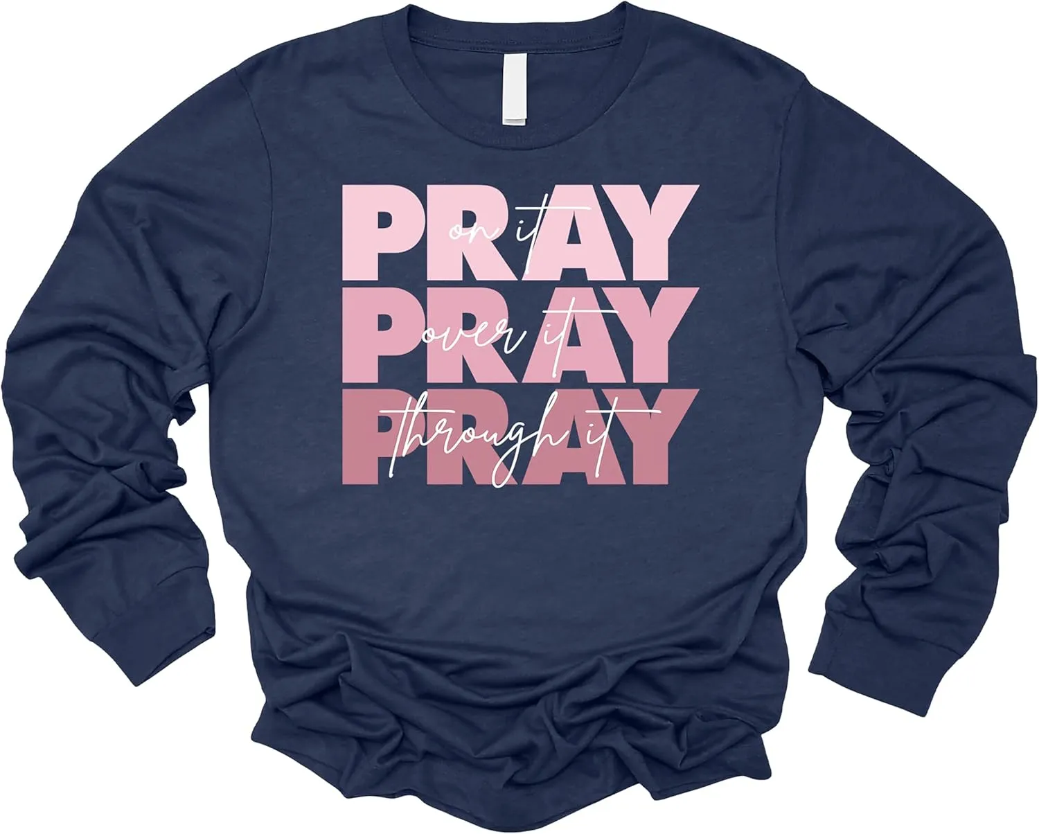 Love in Faith | Pray On It | Christian T-Shirts for Women | Faith-Based Apparel | Christian Gifts