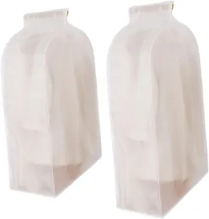 Luxshiny Waterproof Pvc Dustproof Garment Bag Suit Shirt Trouser Storage Cover Protective Bag for Clothing
