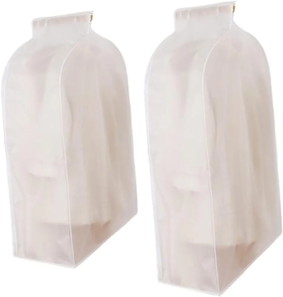 Luxshiny Waterproof Pvc Dustproof Garment Bag Suit Shirt Trouser Storage Cover Protective Bag for Clothing