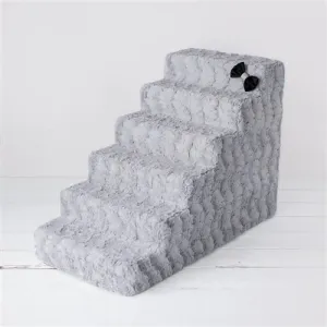 Luxury Pet Stair in Dove Gray - 4 or 6 Step