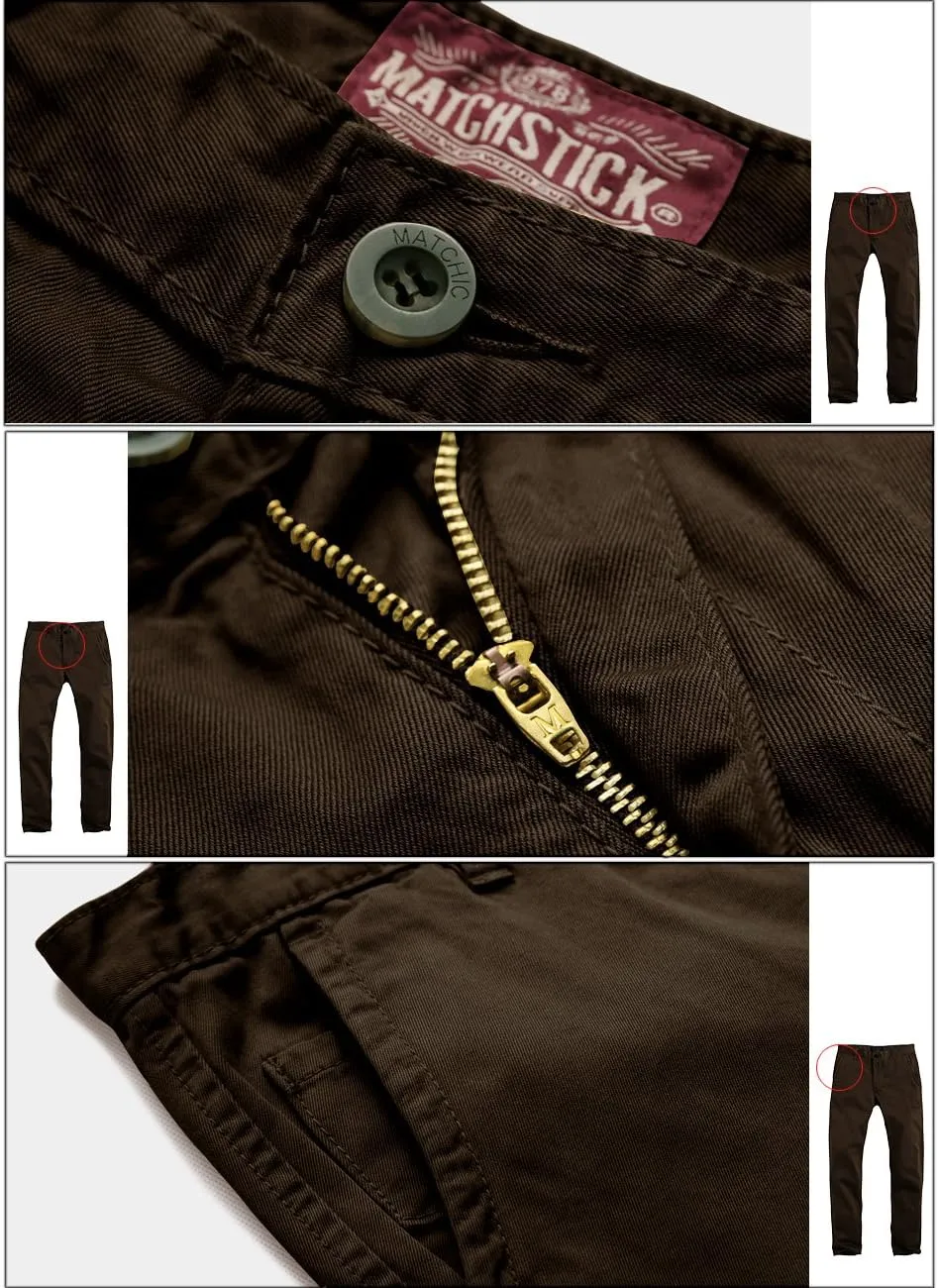Match Men's Casual Wild Cargo Pants Outdoors Work Wear #6531