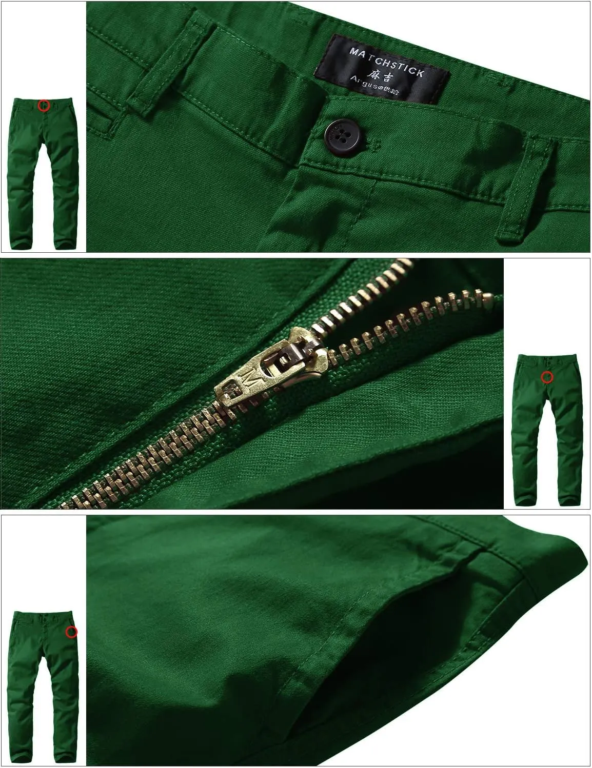 Match Men's Casual Wild Cargo Pants Outdoors Work Wear #6531