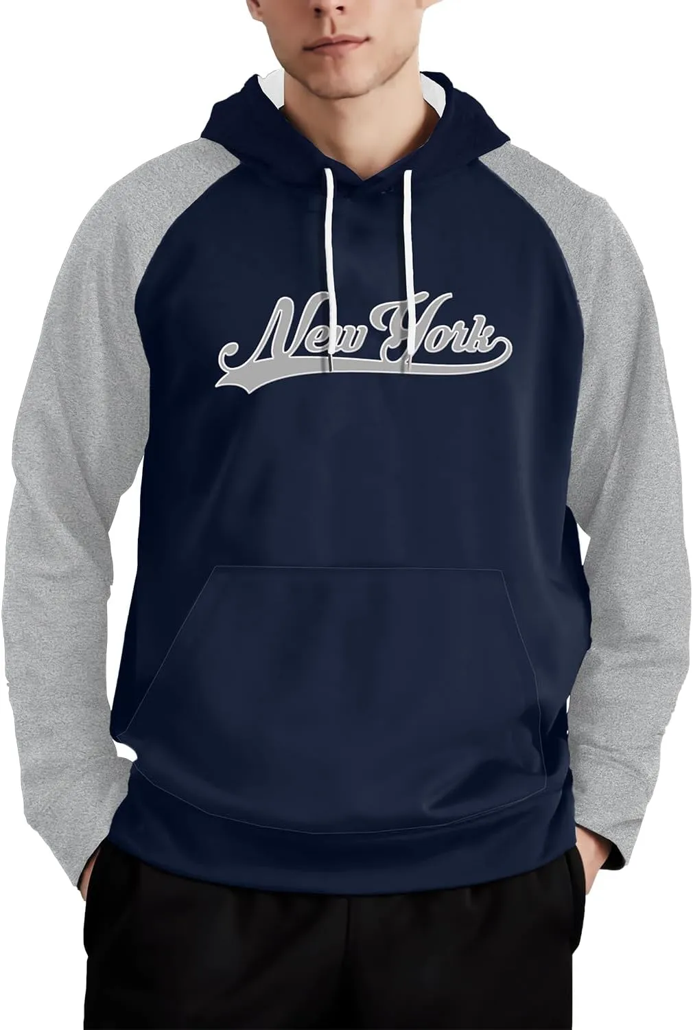Mens Classic Fashion City Letter Embroidery Hoodie Sweatshirt Unisex Pullover Hooded Apparel Baseball Fans