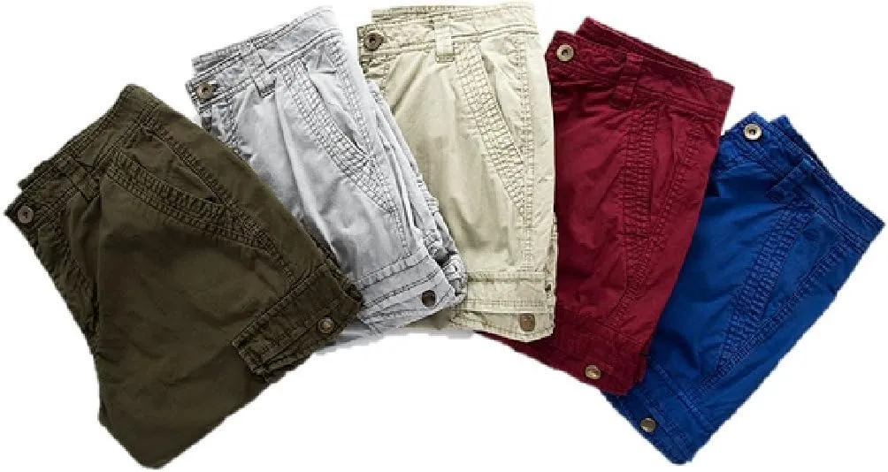 Men's Cotton Twill Cargo Shorts Outdoor Wear Lightweight