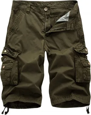 Men's Cotton Twill Cargo Shorts Outdoor Wear Lightweight