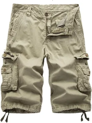Men's Cotton Twill Cargo Shorts Outdoor Wear Lightweight