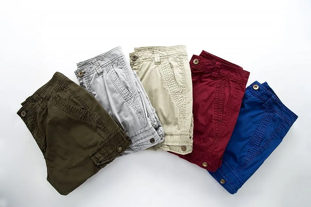 Men's Cotton Twill Cargo Shorts Outdoor Wear Lightweight