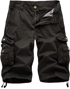 Men's Cotton Twill Cargo Shorts Outdoor Wear Lightweight