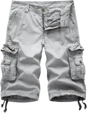 Men's Cotton Twill Cargo Shorts Outdoor Wear Lightweight
