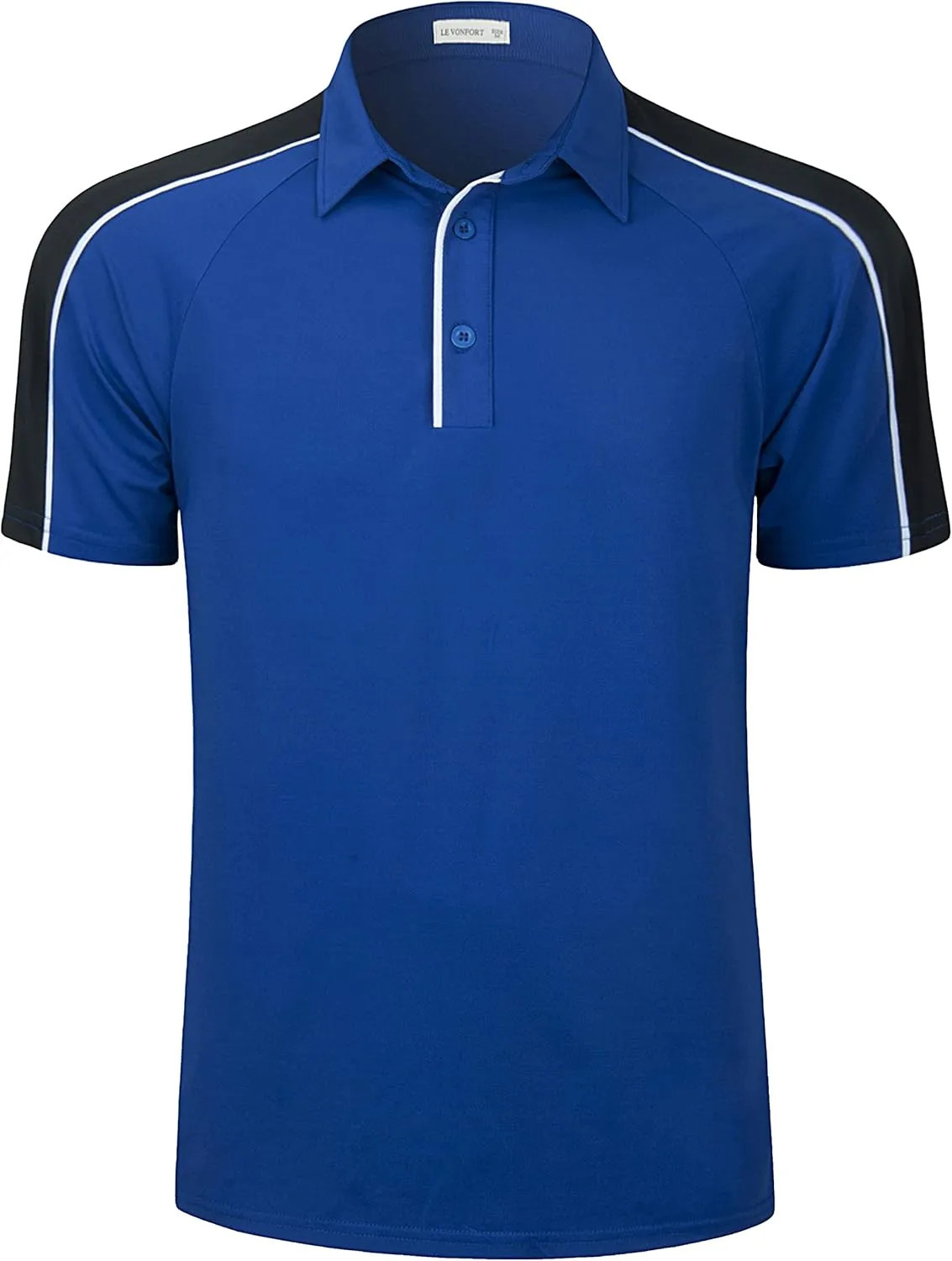 Mens Quick Dry Performance Golf Polo Shirts Short Sleeve Summer Casual Athletic Collared Shirt