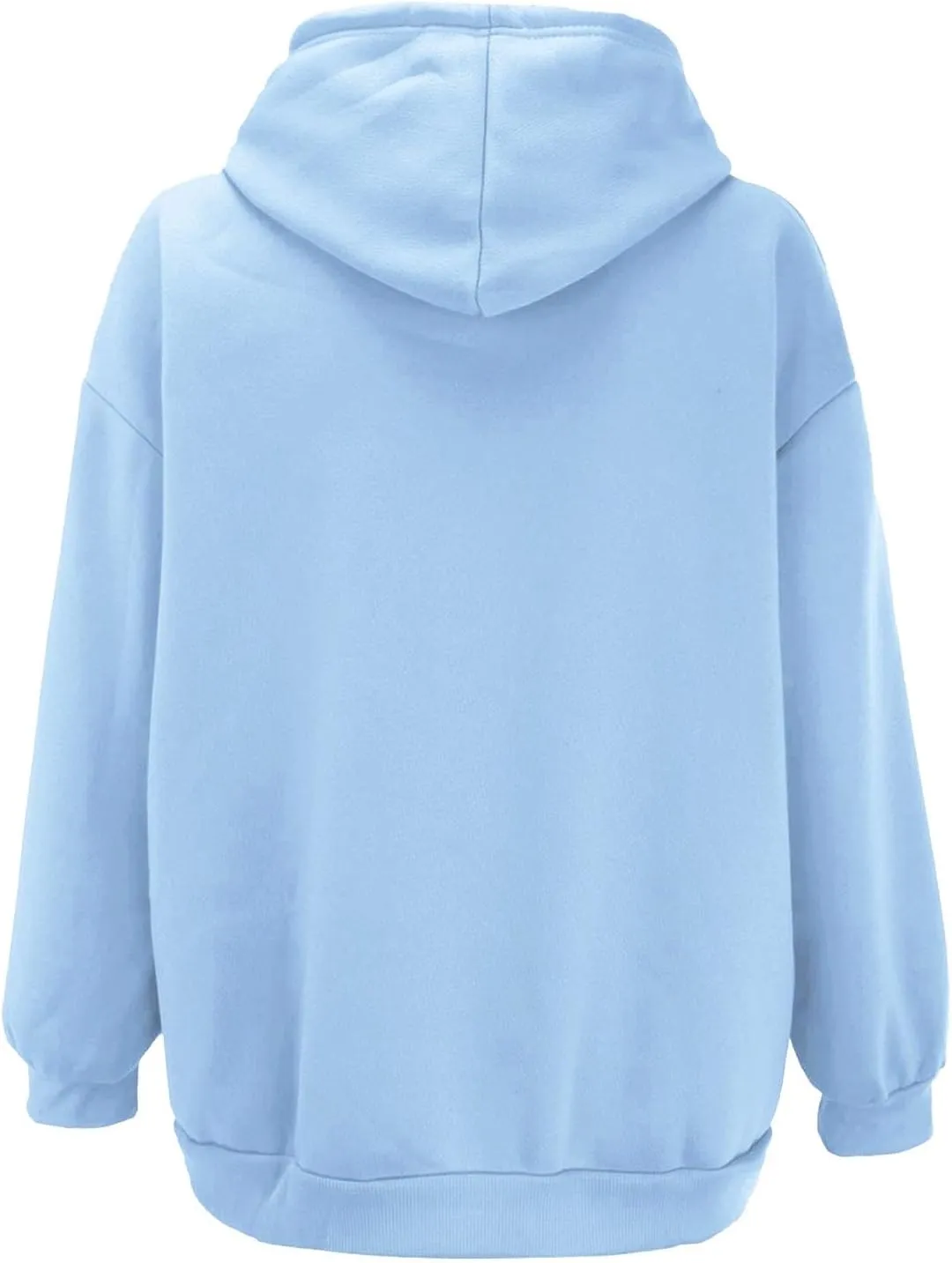 Muyise Women's Oversized Zip Up Hoodie Trendy Fall Outfits Casual Long Sleeve Drawstring Baggy Streetwear with Pockets