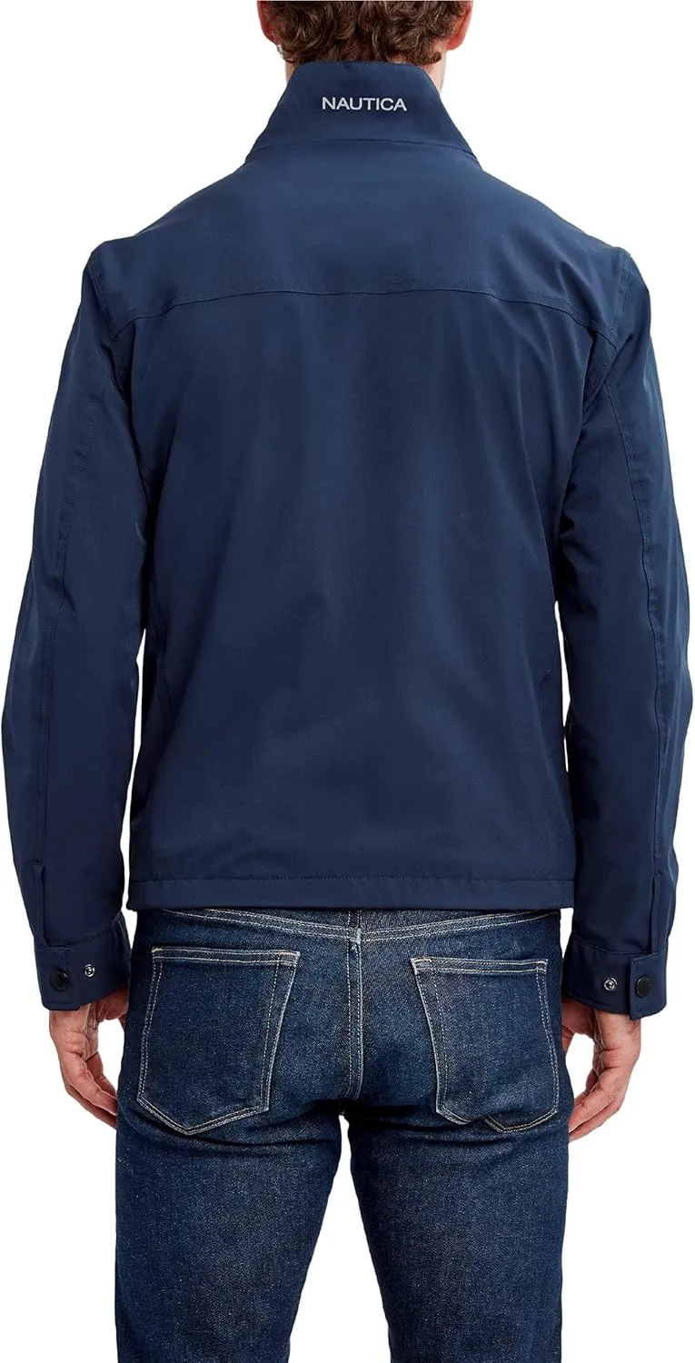 Nautica Men's Waterproof, Windproof, Golf, Hiking, Travel, Casual Wear Windbreaker Jacket