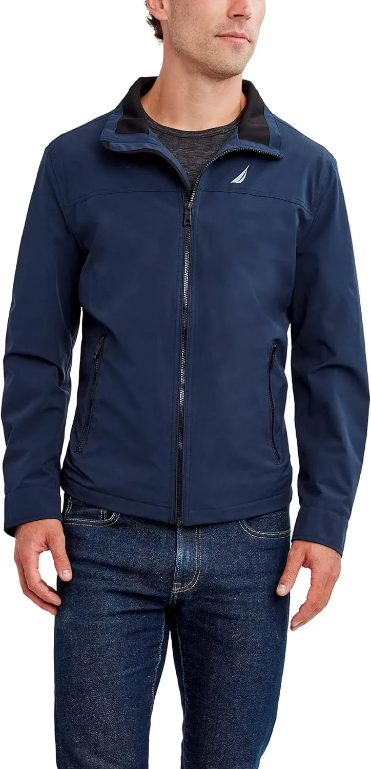 Nautica Men's Waterproof, Windproof, Golf, Hiking, Travel, Casual Wear Windbreaker Jacket