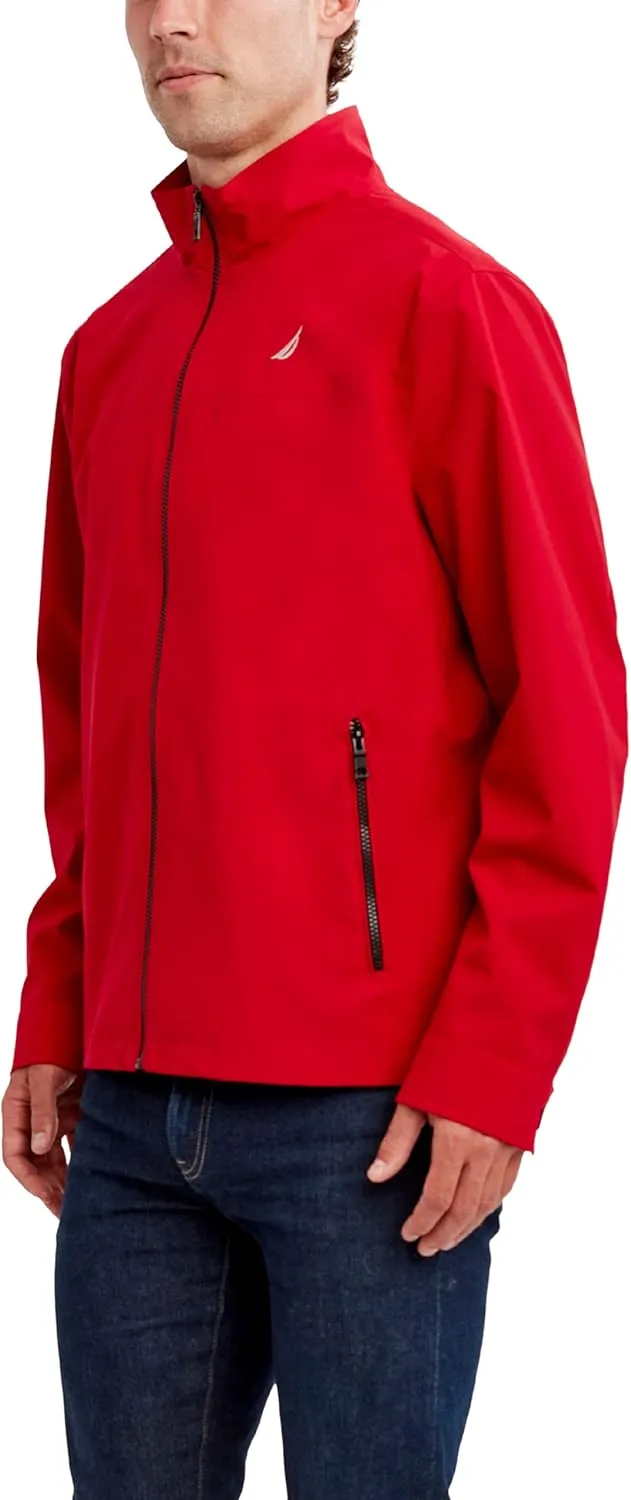 Nautica Men's Waterproof, Windproof, Golf, Hiking, Travel, Casual Wear Windbreaker Jacket