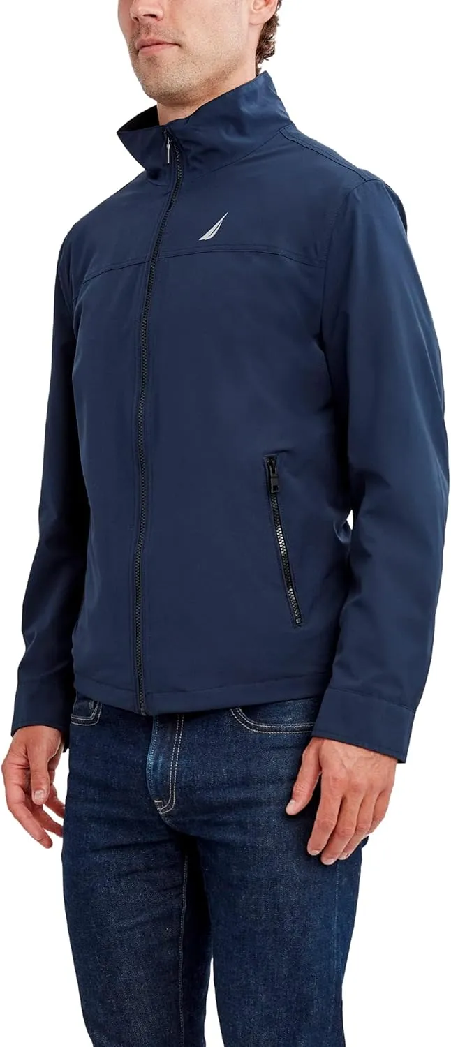 Nautica Men's Waterproof, Windproof, Golf, Hiking, Travel, Casual Wear Windbreaker Jacket