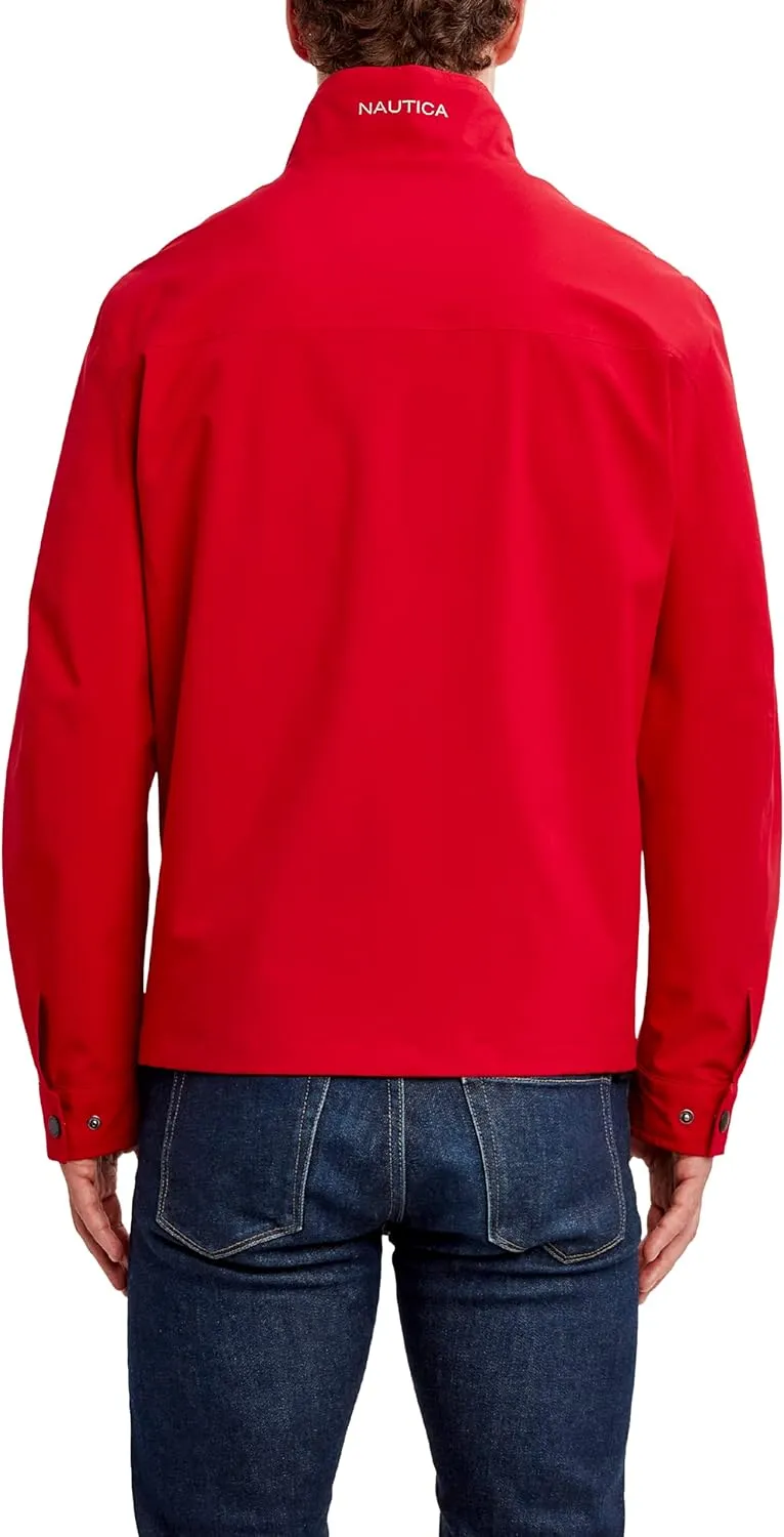 Nautica Men's Waterproof, Windproof, Golf, Hiking, Travel, Casual Wear Windbreaker Jacket