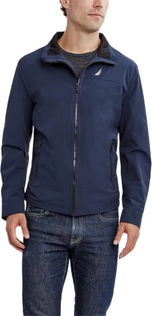 Nautica Men's Waterproof, Windproof, Golf, Hiking, Travel, Casual Wear Windbreaker Jacket