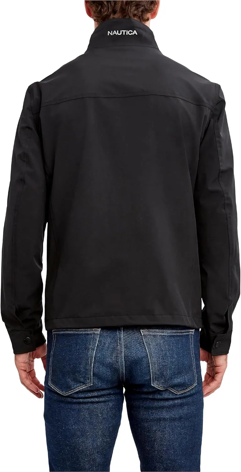 Nautica Men's Waterproof, Windproof, Golf, Hiking, Travel, Casual Wear Windbreaker Jacket