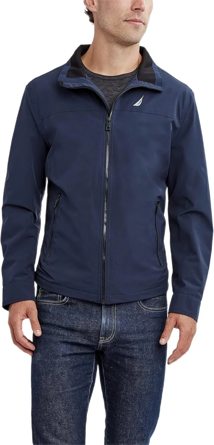 Nautica Men's Waterproof, Windproof, Golf, Hiking, Travel, Casual Wear Windbreaker Jacket