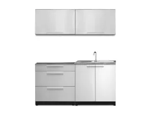 Newage Outdoor Kitchen 4 PC Cabinet Set in Stainless Steel - 66041