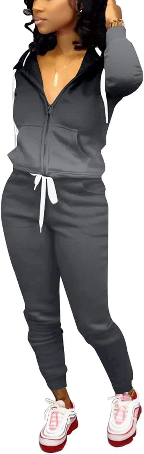 Nimsruc Two Piece Outfits For Women Casual Tracksuit