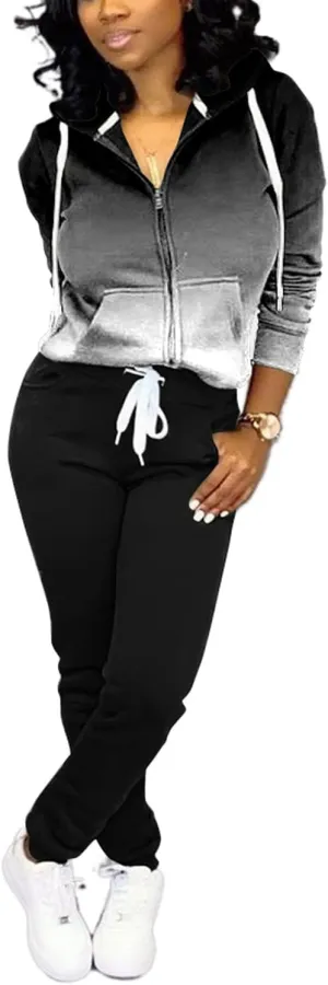 Nimsruc Two Piece Outfits For Women Casual Tracksuit