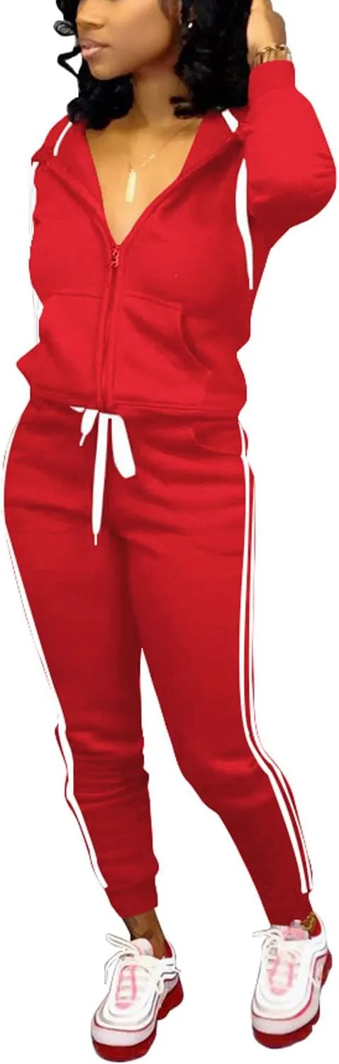 Nimsruc Two Piece Outfits For Women Casual Tracksuit