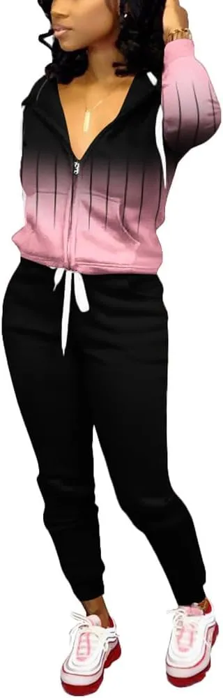 Nimsruc Two Piece Outfits For Women Casual Tracksuit
