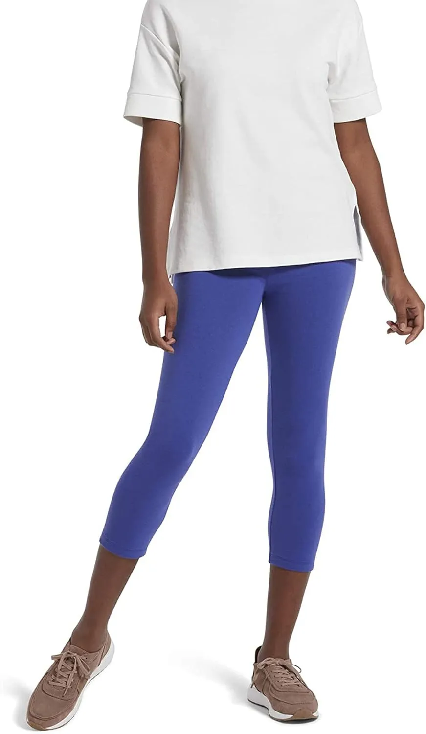 No Nonsense Women's Cotton Blackout Capri Legging