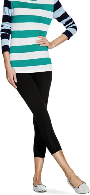 No Nonsense Women's Cotton Blackout Capri Legging