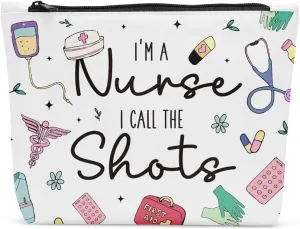 Nurse Makeup Bag, Nursing Gifts for Nurses Female, Nurse Gifts for Women, Nursing Student Gifts, Not All Heroes Wear Capes Some Wear Scrubs Cosmetic Bags, Nurse Appreciation Graduation Gifts