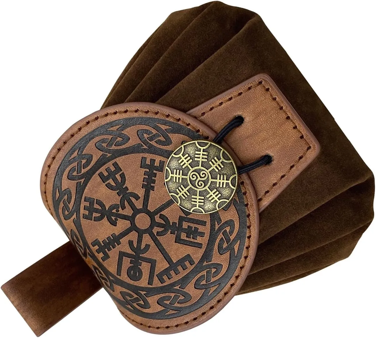 Old Styles Belt Bag for Women Man Medieval Wallets Small Cube Bag Embossed Coin Bag PU Leather Waist Bag Side Pack