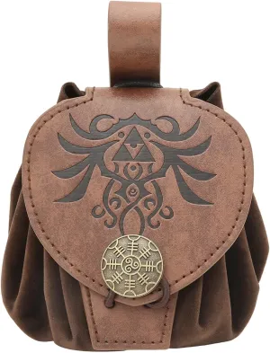 Old Styles Belt Bag For Women Man Medieval Wallets Small Cube Bag PU Leather Waist Bag Side Pack Embossed Coin Bag