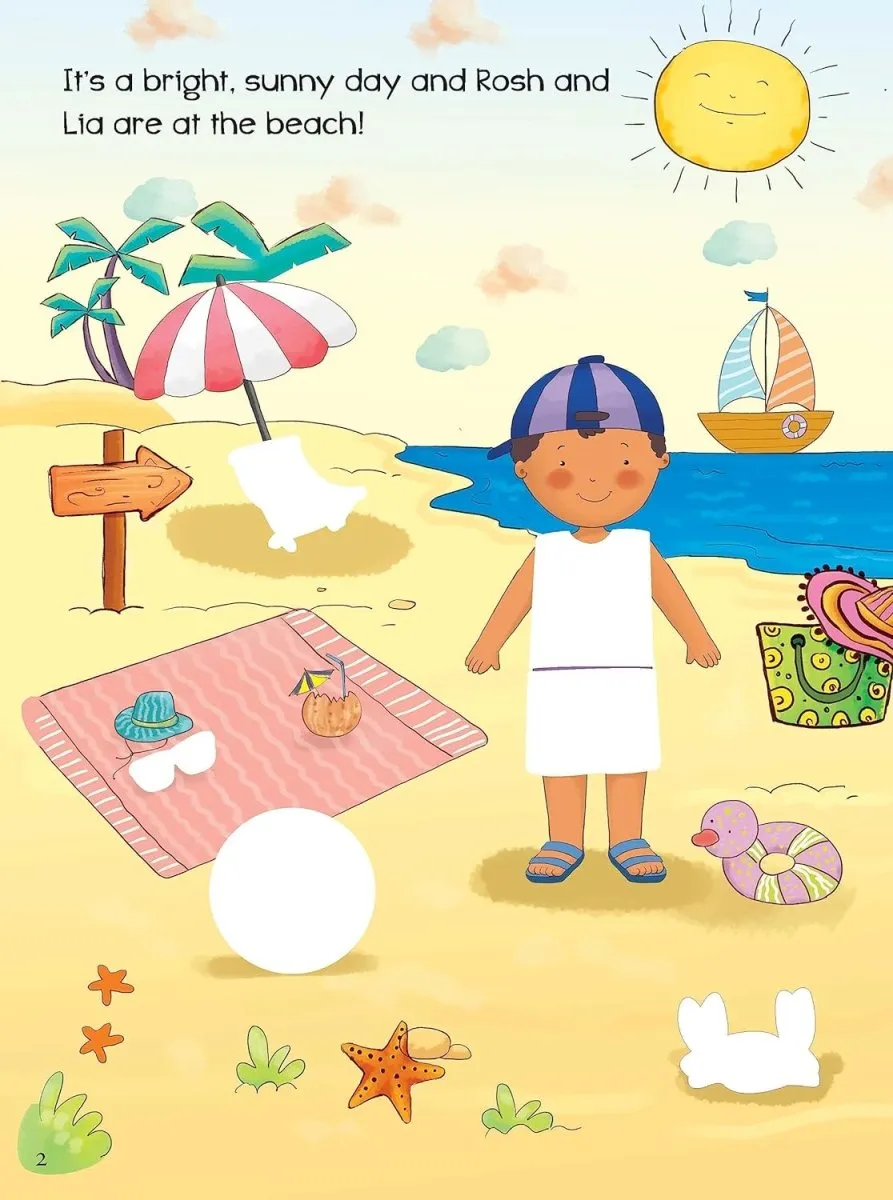 Om Books International Getting Dressed for Holiday: Sticker Activity Book